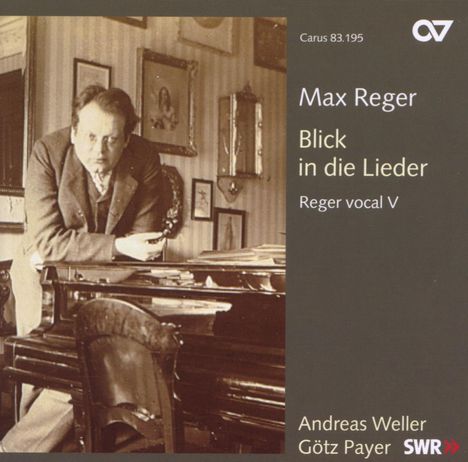 Max Reger (1873-1916): Reger vocal V - Blick in die Lieder (Klavierlieder), CD