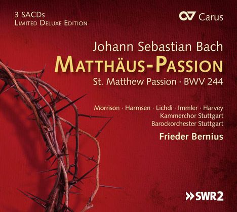 Johann Sebastian Bach (1685-1750): Matthäus-Passion BWV 244, 3 Super Audio CDs