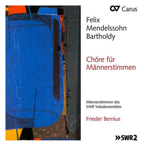 Felix Mendelssohn Bartholdy (1809-1847): Chöre für Männerstimmen, 2 CDs