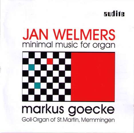 Jan Welmers (geb. 1937): Minimal Music for Organ, CD