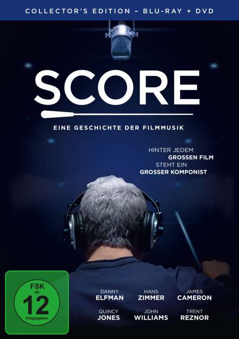 Score - Eine Geschichte der Filmmusik (Collector's Edition) (Blu-ray &amp; DVD), 1 Blu-ray Disc und 1 DVD