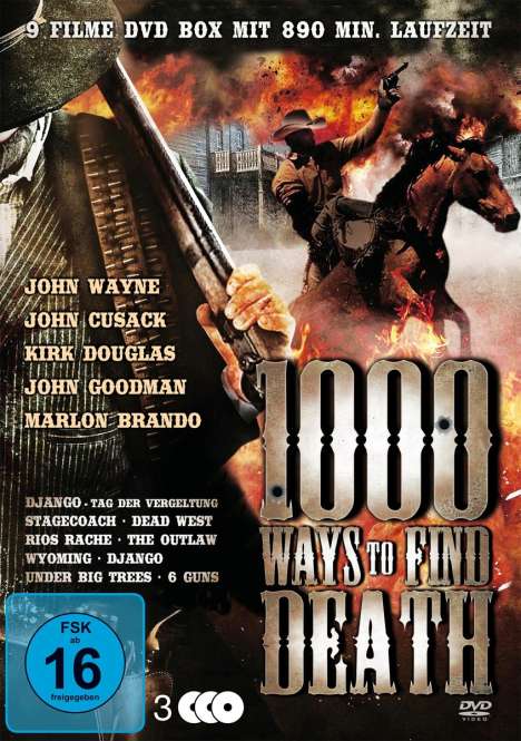 1000 Ways To Find Death (9 Western auf 3 DVDs), 3 DVDs
