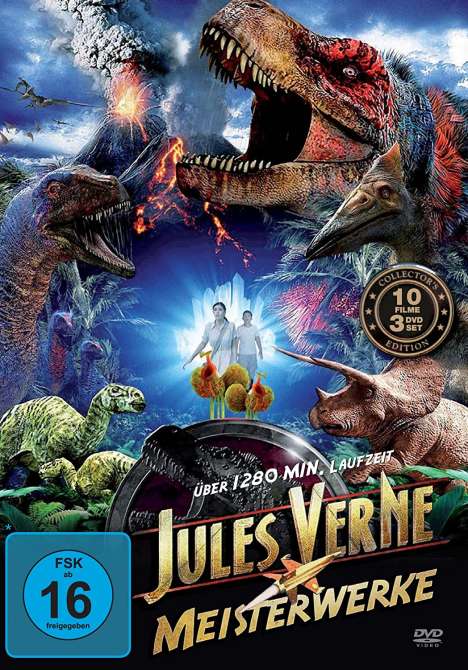 Jules Verne Meisterwerke (10 Filme auf 3 DVDs), 3 DVDs