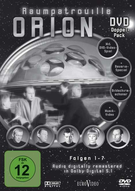 Raumpatrouille Orion 1-7, 2 DVDs