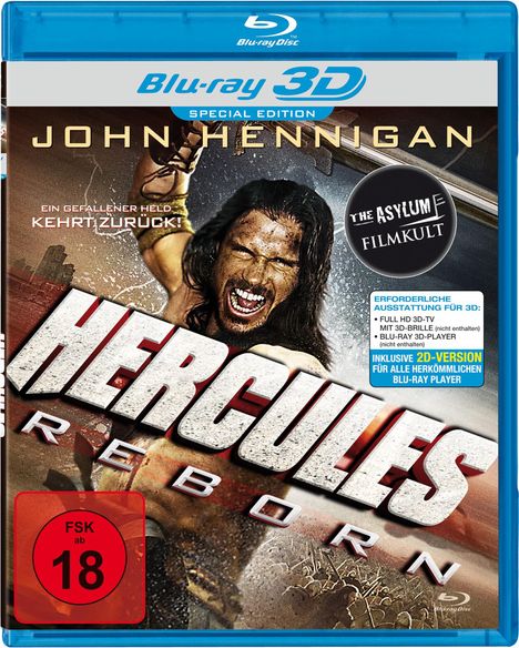Hercules Reborn (3D Blu-ray), Blu-ray Disc