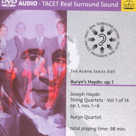 Joseph Haydn (1732-1809): Streichquartette Nr.1-4,6 (op.1 Nr.1-4,6), 2 DVD-Audio