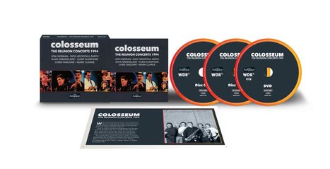 Colosseum: The Reunion Concerts 1994: Live At Rockpalast (Slipcase), 2 CDs und 1 DVD