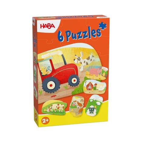 6 erste Puzzles - Bauernhof, Spiele