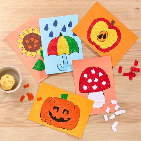 Bastelset - Erstes Kleben Herbstbilder, Diverse