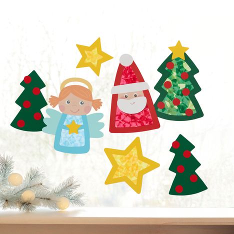 Bastelset - Erstes Kleben Weihnachtsmotive, Diverse