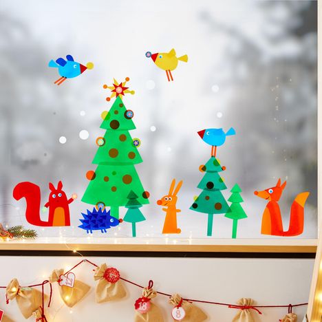 Bastelset - Fensterbild Weihnachten, Diverse