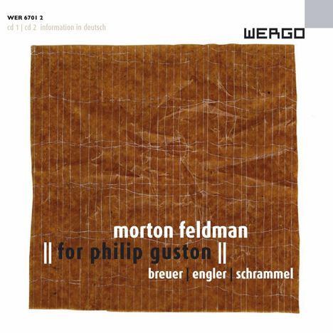 Morton Feldman (1926-1987): Trio For Philip Guston für Flöte,Klavier &amp; Percussion, 4 CDs