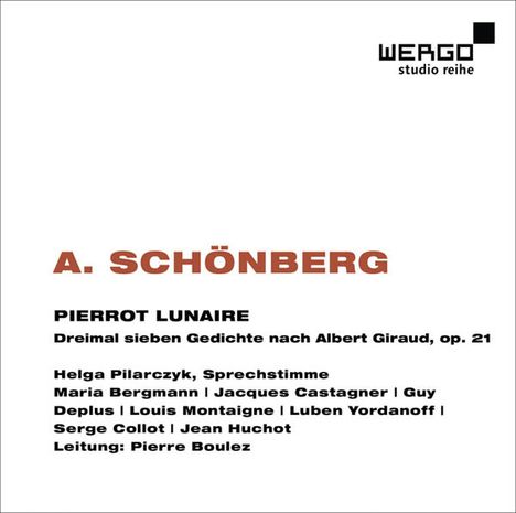 Arnold Schönberg (1874-1951): Pierrot Lunaire op.21, CD