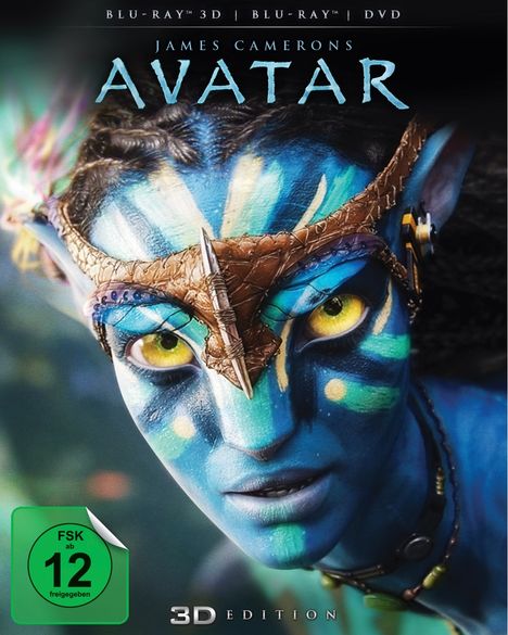 Avatar (3D &amp; 2D Blu-ray &amp; DVD), 1 Blu-ray Disc und 1 DVD