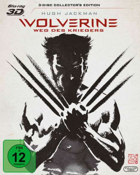 Wolverine - Weg des Kriegers (3D &amp; 2D Blu-ray + Extended Cut), 3 Blu-ray Discs