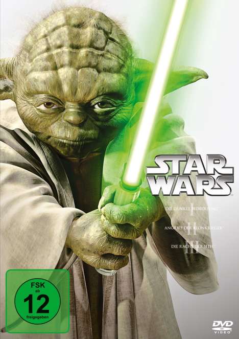 Star Wars Episode I-III, 3 DVDs