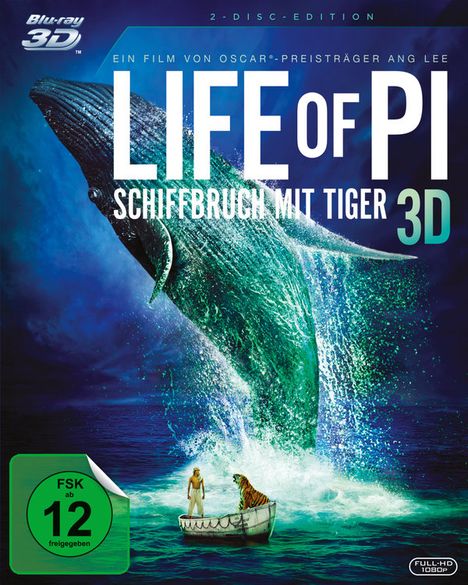 Life of Pi (3D &amp; 2D Blu-ray), 2 Blu-ray Discs