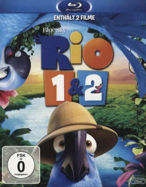 Rio 1 &amp; 2 (Blu-ray), 2 Blu-ray Discs