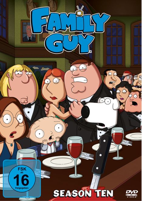 Family Guy Staffel 10, 3 DVDs