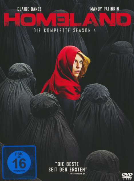 Homeland Staffel 4, 4 DVDs