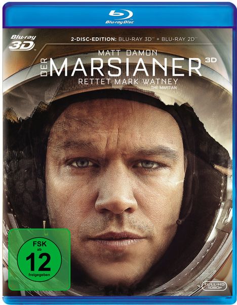 Der Marsianer - Rettet Mark Watney (3D &amp; 2D Blu-ray), 2 Blu-ray Discs