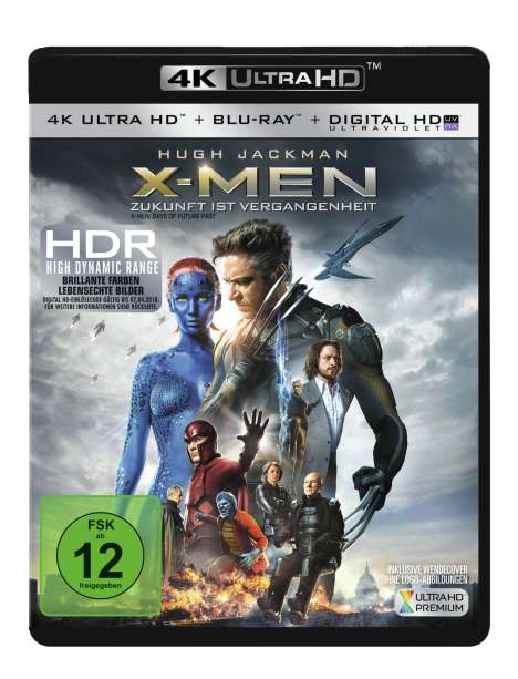 X-Men - Zukunft ist Vergangenheit (Ultra HD Blu-ray &amp; Blu-ray), 1 Ultra HD Blu-ray und 1 Blu-ray Disc