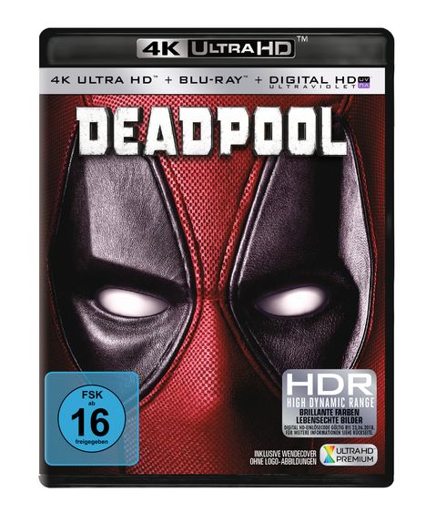 Deadpool (Ultra HD Blu-ray), 1 Ultra HD Blu-ray und 1 Blu-ray Disc