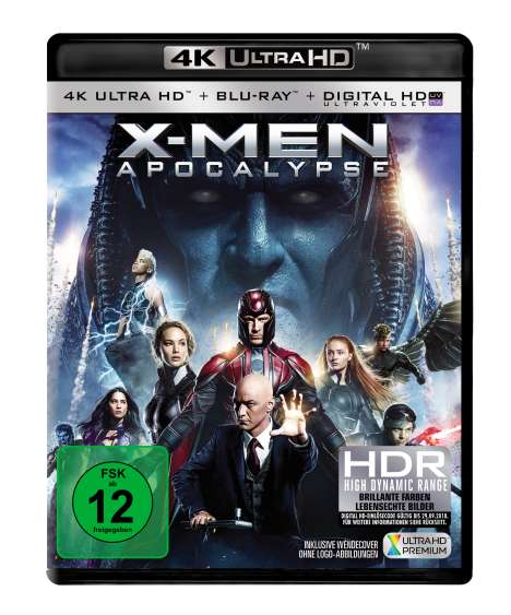 X-Men: Apocalypse (Ultra HD Blu-ray &amp; Blu-ray), 1 Ultra HD Blu-ray und 1 Blu-ray Disc