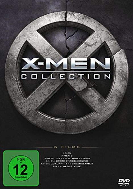 X-Men 1-6 Collection, 6 DVDs