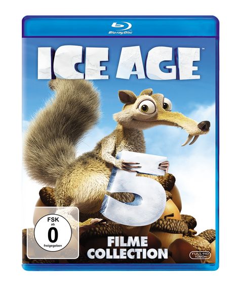 Ice Age 1-5 (Blu-ray), 5 Blu-ray Discs