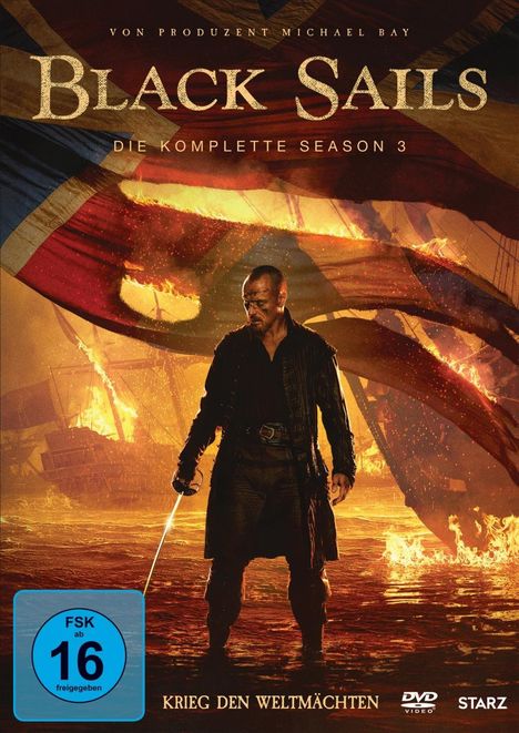Black Sails Staffel 3, 4 DVDs