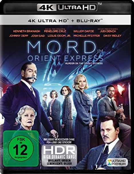 Mord im Orient Express (2017) (Ultra HD Blu-ray &amp; Blu-ray), 1 Ultra HD Blu-ray und 1 Blu-ray Disc