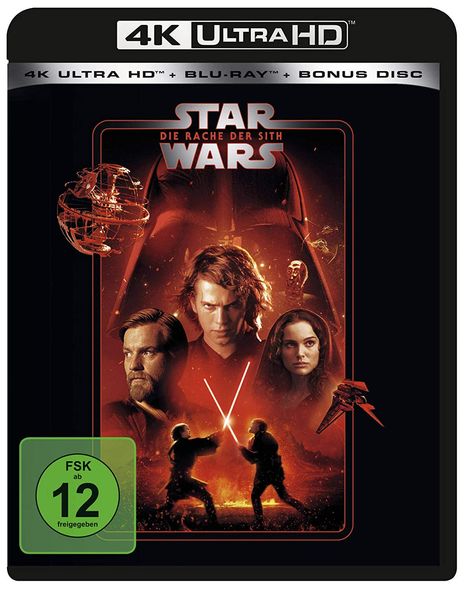 Star Wars Episode 3: Die Rache der Sith (Ultra HD Blu-ray &amp; Blu-ray), 1 Ultra HD Blu-ray und 2 Blu-ray Discs