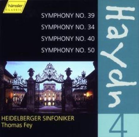 Joseph Haydn (1732-1809): Symphonien Nr.34,39,40,50, CD