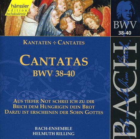 Johann Sebastian Bach (1685-1750): Die vollständige Bach-Edition Vol.13 (Kantaten BWV 38-40), CD