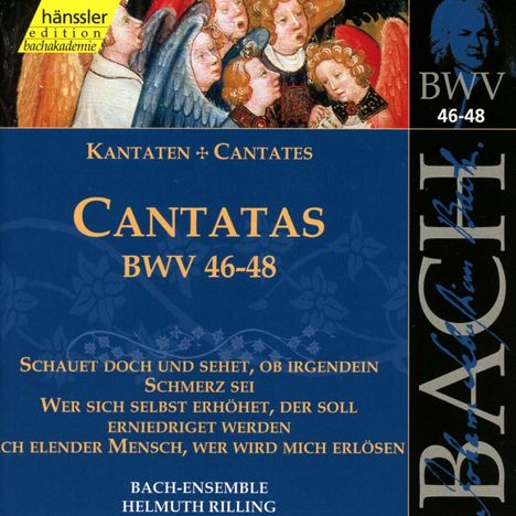 Johann Sebastian Bach (1685-1750): Die vollständige Bach-Edition Vol.16 (Kantaten BWV 46-48), CD