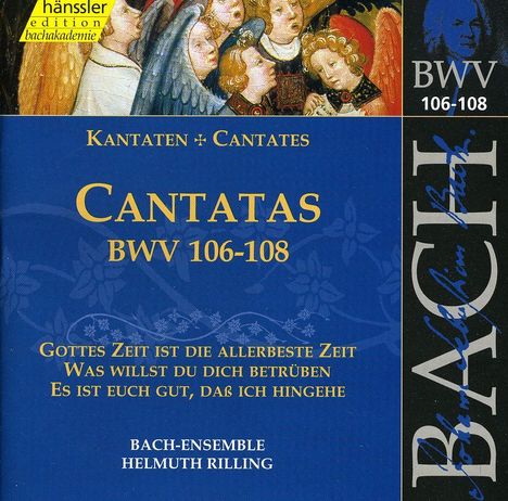 Johann Sebastian Bach (1685-1750): Die vollständige Bach-Edition Vol.34 (Kantaten BWV 106-108), CD