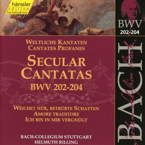 Johann Sebastian Bach (1685-1750): Die vollständige Bach-Edition Vol.62 (Kantate BWV 202-204), CD
