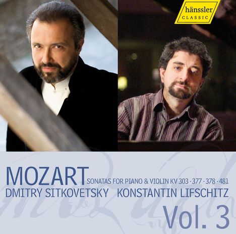 Wolfgang Amadeus Mozart (1756-1791): Sonaten für Violine &amp; Klavier Vol.3, CD