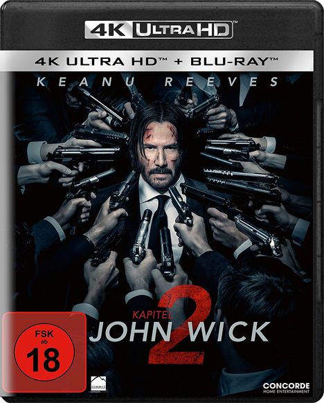 John Wick: Kapitel 2 (Ultra HD Blu-ray &amp; Blu-ray), 1 Ultra HD Blu-ray und 1 Blu-ray Disc