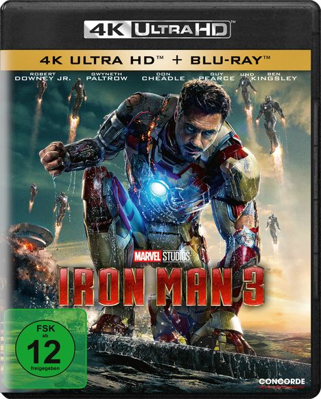 Iron Man 3 (Ultra HD Blu-ray &amp; Blu-ray), 1 Ultra HD Blu-ray und 1 Blu-ray Disc