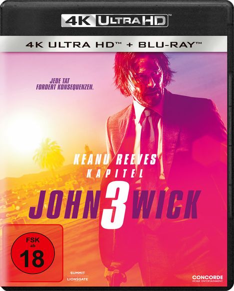 John Wick: Kapitel 3 (Ultra HD Blu-ray &amp; Blu-ray), 1 Ultra HD Blu-ray und 1 Blu-ray Disc