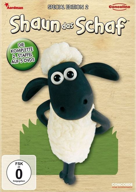 Shaun das Schaf Staffel 2, 5 DVDs