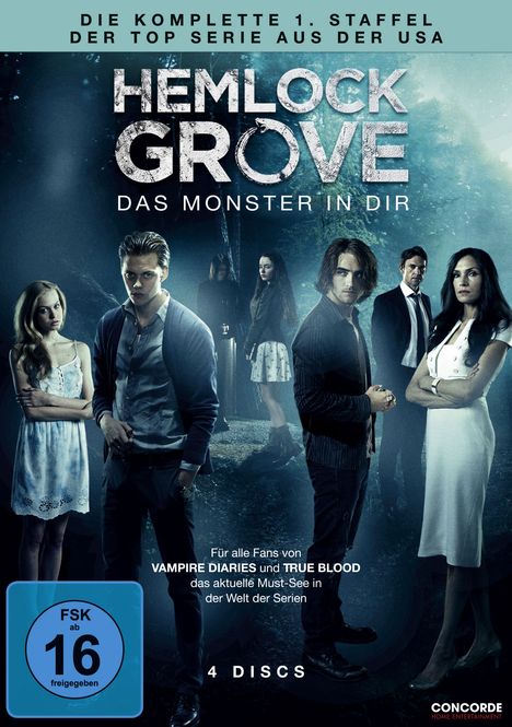 Hemlock Grove Season 1, 4 DVDs