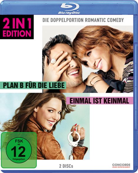 Plan B für die Liebe / Einmal ist keinmal (Blu-ray), 2 Blu-ray Discs
