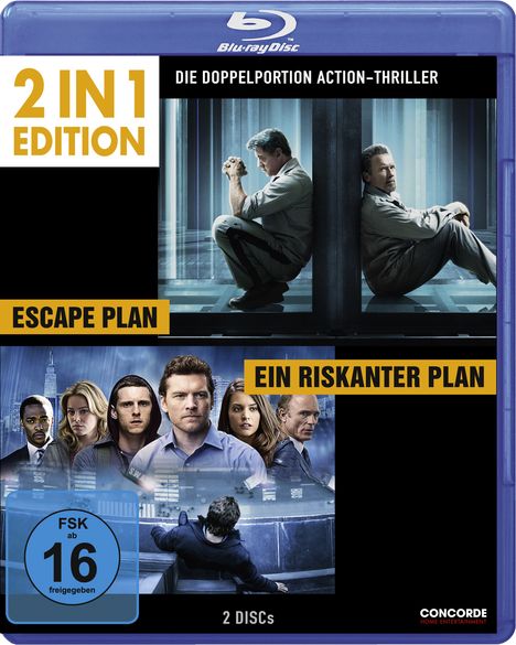 Escape Plan / Ein riskanter Plan (Blu-ray), 2 Blu-ray Discs