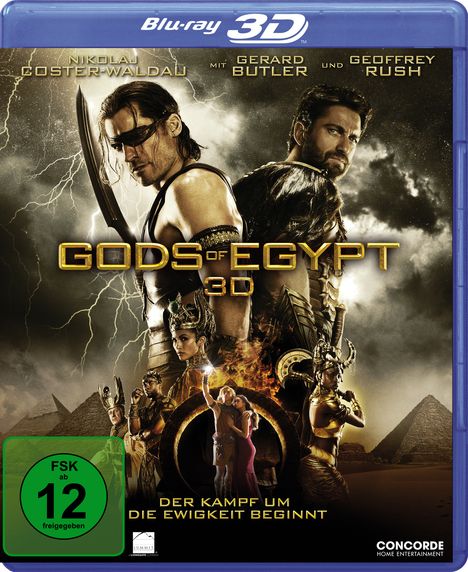 Gods Of Egypt (3D &amp; 2D Blu-ray), 2 Blu-ray Discs