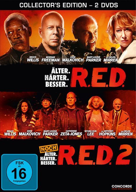 R.E.D. / R.E.D. 2, 2 DVDs