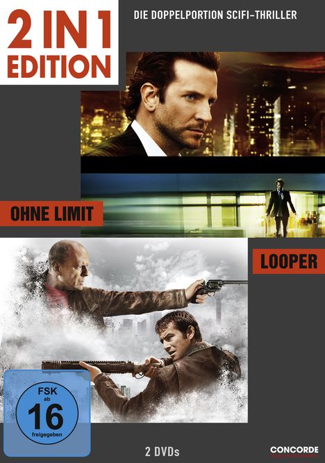 Ohne Limit / Looper, 2 DVDs