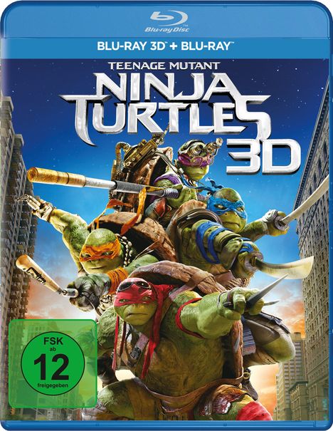 Teenage Mutant Ninja Turtles (2014) (3D &amp; 2D Blu-ray), 2 Blu-ray Discs